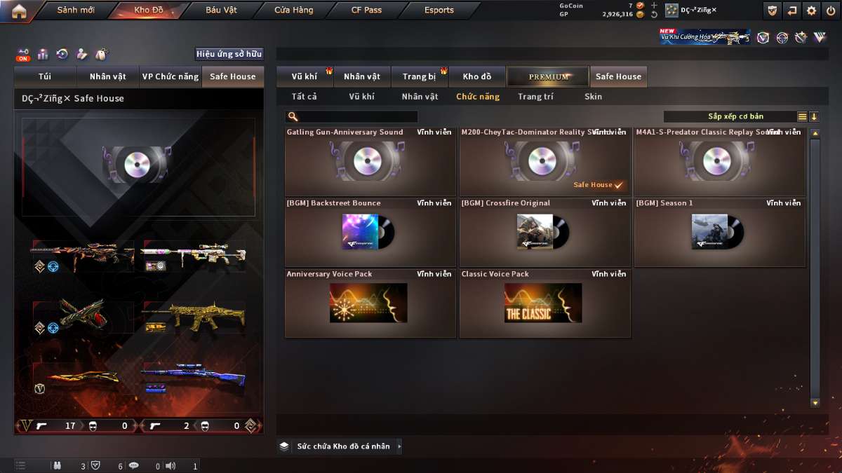 shop acc cf uy tin gia re